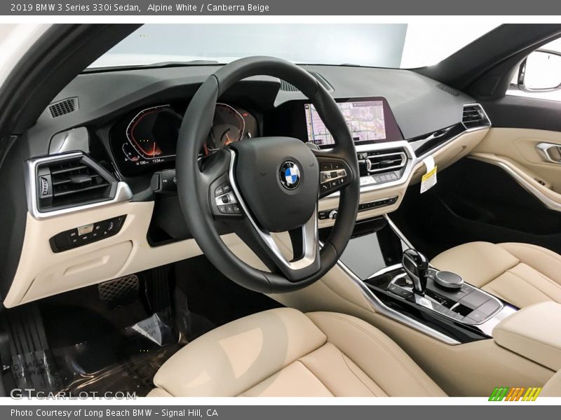 Alpine White / Canberra Beige 2019 BMW 3 Series 330i Sedan