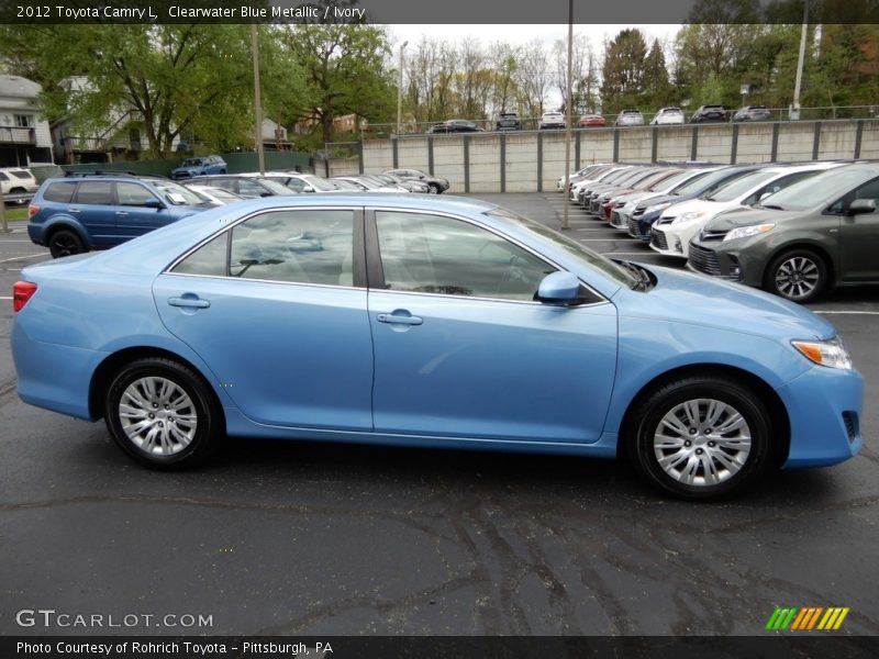 Clearwater Blue Metallic / Ivory 2012 Toyota Camry L