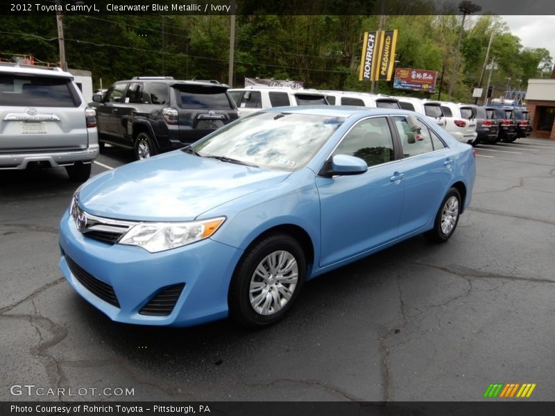 Clearwater Blue Metallic / Ivory 2012 Toyota Camry L