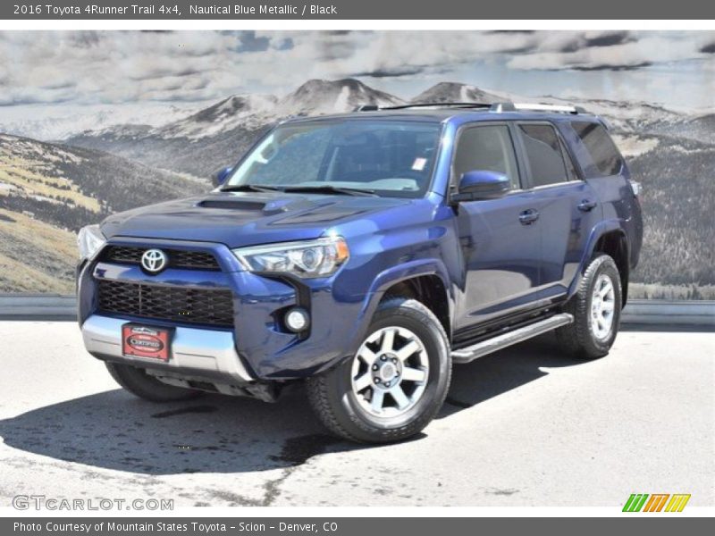 Nautical Blue Metallic / Black 2016 Toyota 4Runner Trail 4x4