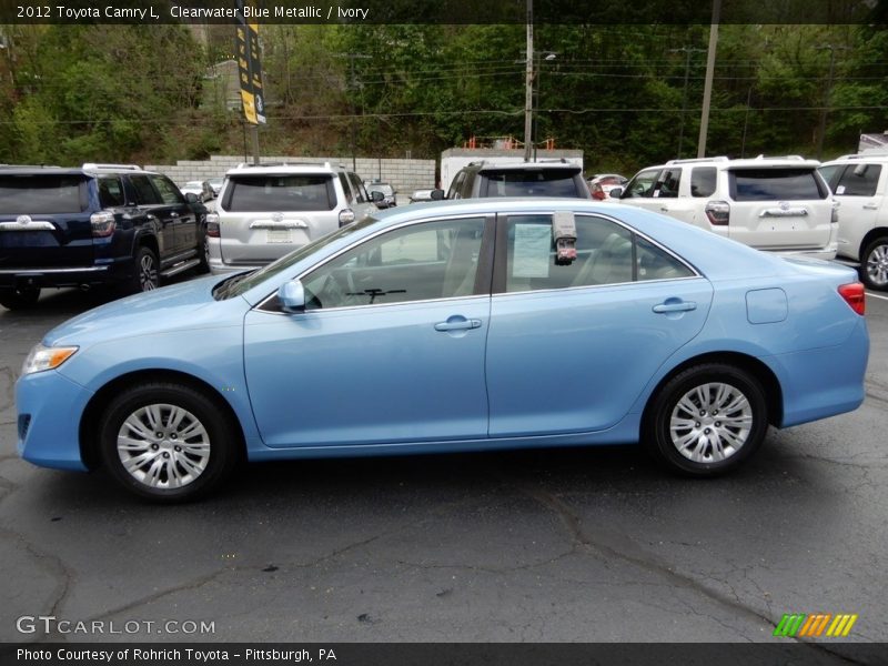 Clearwater Blue Metallic / Ivory 2012 Toyota Camry L