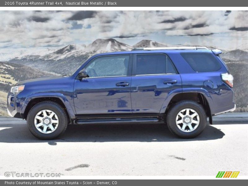 Nautical Blue Metallic / Black 2016 Toyota 4Runner Trail 4x4