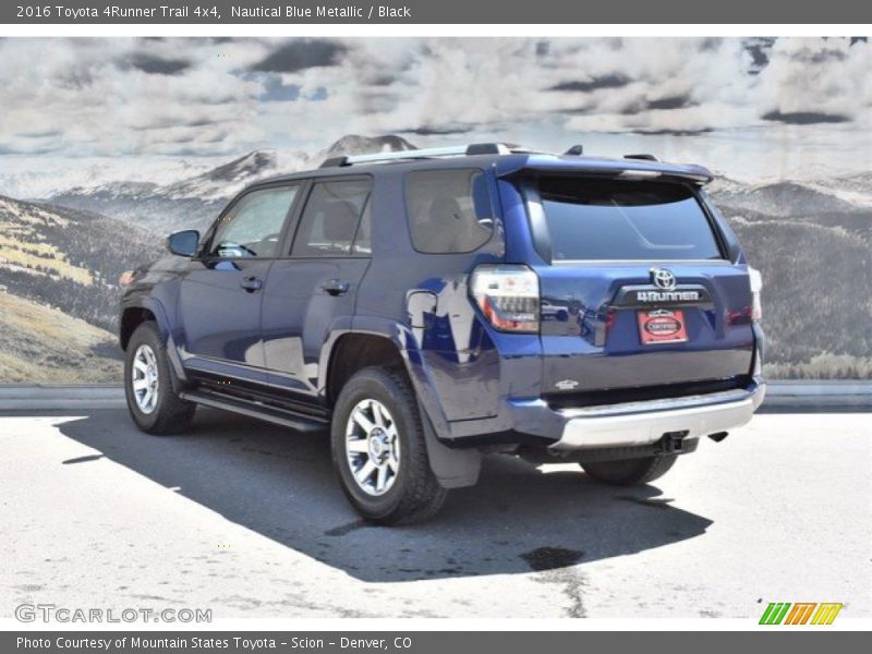Nautical Blue Metallic / Black 2016 Toyota 4Runner Trail 4x4