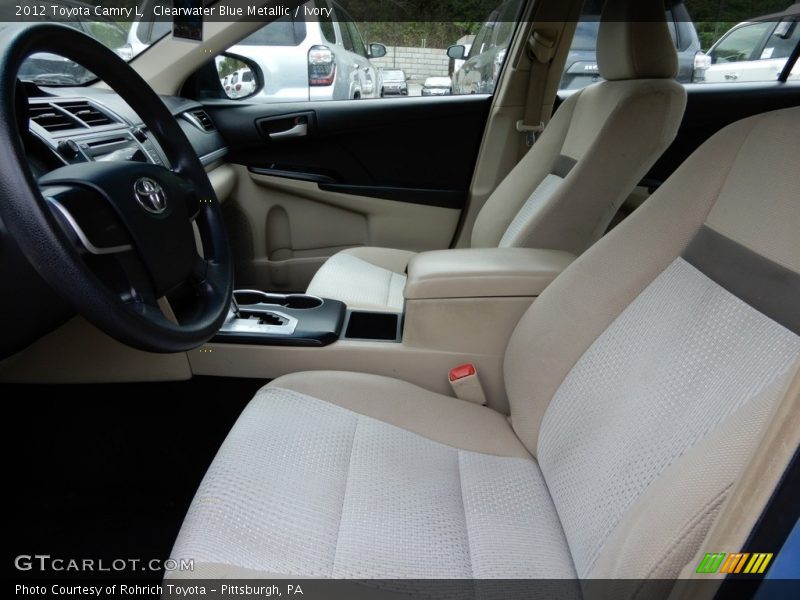 Clearwater Blue Metallic / Ivory 2012 Toyota Camry L