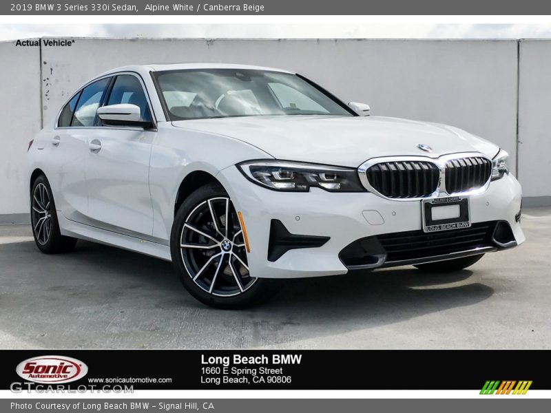 Alpine White / Canberra Beige 2019 BMW 3 Series 330i Sedan