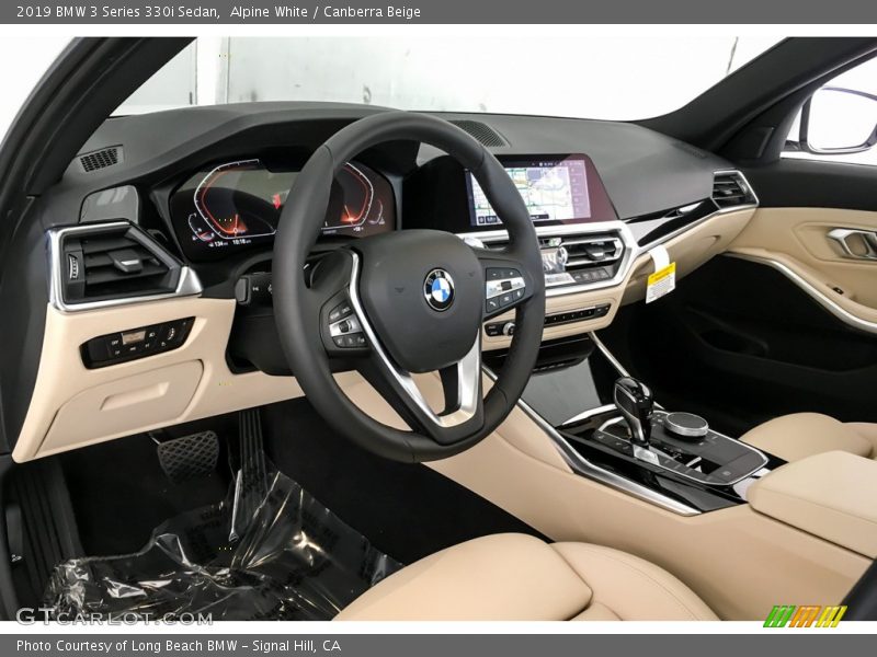 Alpine White / Canberra Beige 2019 BMW 3 Series 330i Sedan