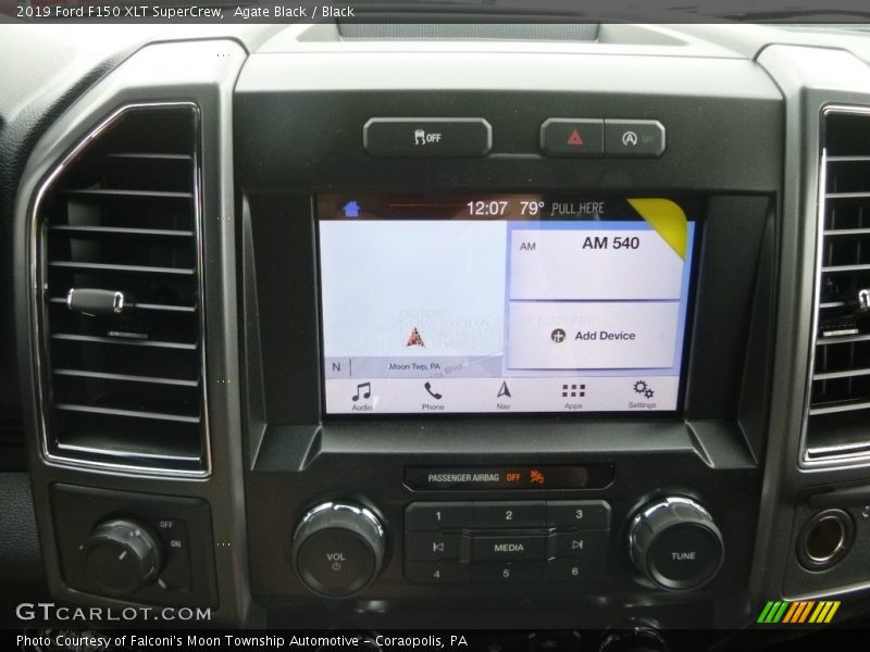 Agate Black / Black 2019 Ford F150 XLT SuperCrew