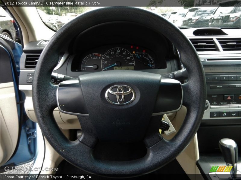 Clearwater Blue Metallic / Ivory 2012 Toyota Camry L