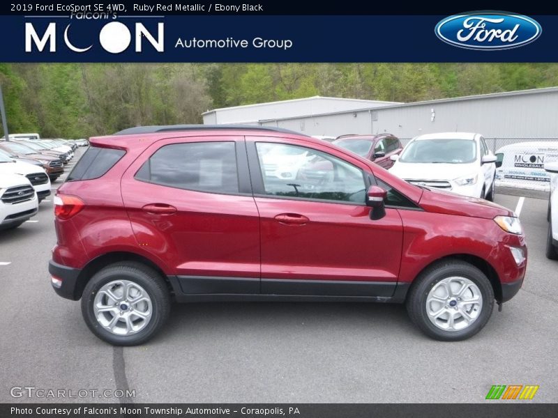 Ruby Red Metallic / Ebony Black 2019 Ford EcoSport SE 4WD