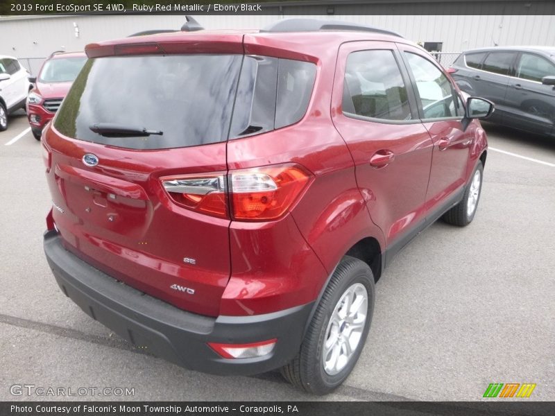 Ruby Red Metallic / Ebony Black 2019 Ford EcoSport SE 4WD