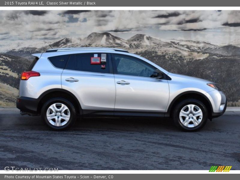 Classic Silver Metallic / Black 2015 Toyota RAV4 LE