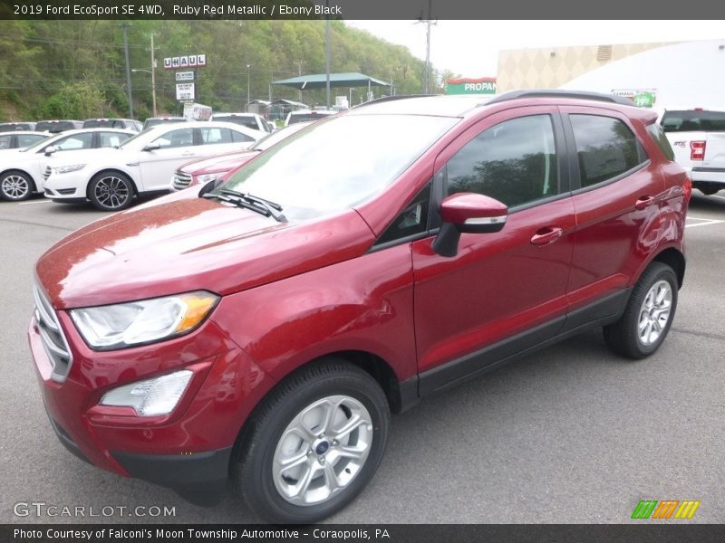 Ruby Red Metallic / Ebony Black 2019 Ford EcoSport SE 4WD