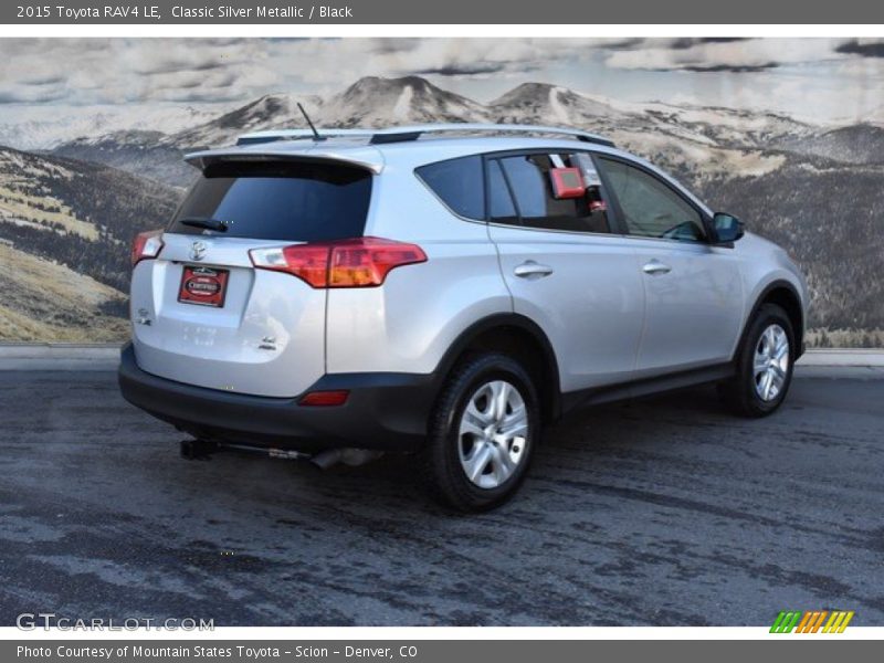 Classic Silver Metallic / Black 2015 Toyota RAV4 LE
