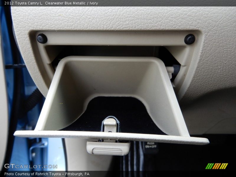 Clearwater Blue Metallic / Ivory 2012 Toyota Camry L