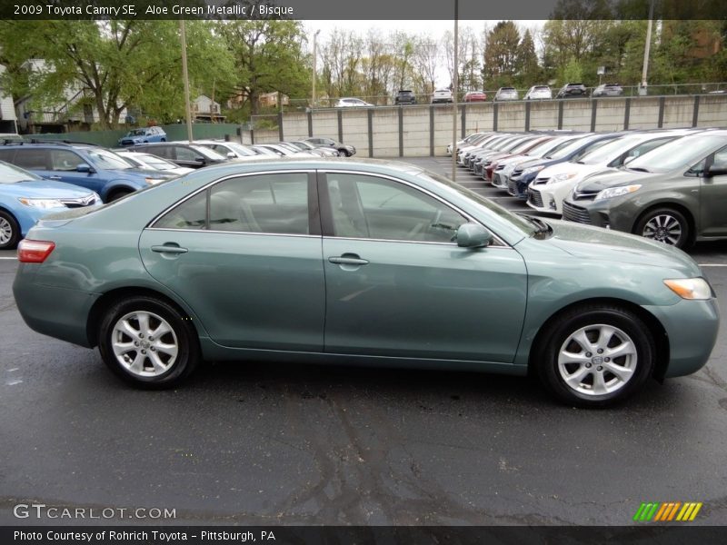 Aloe Green Metallic / Bisque 2009 Toyota Camry SE