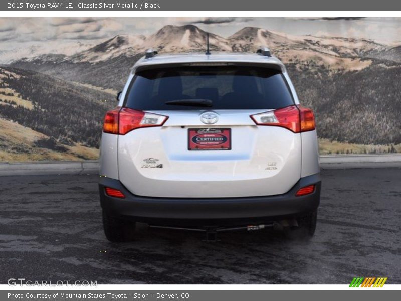 Classic Silver Metallic / Black 2015 Toyota RAV4 LE