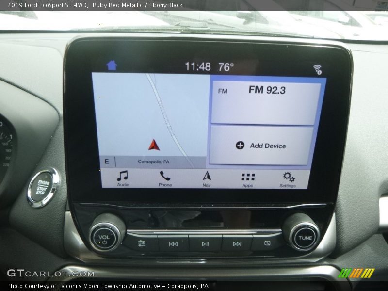 Ruby Red Metallic / Ebony Black 2019 Ford EcoSport SE 4WD