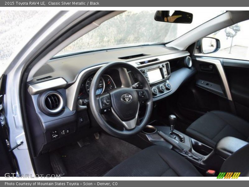 Classic Silver Metallic / Black 2015 Toyota RAV4 LE