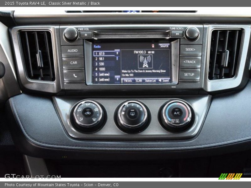 Classic Silver Metallic / Black 2015 Toyota RAV4 LE