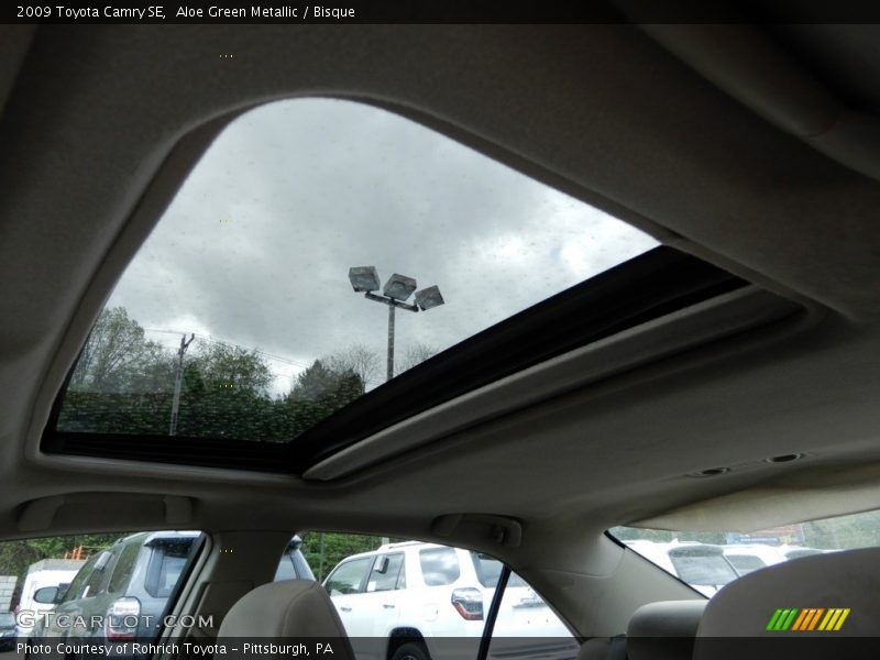 Aloe Green Metallic / Bisque 2009 Toyota Camry SE