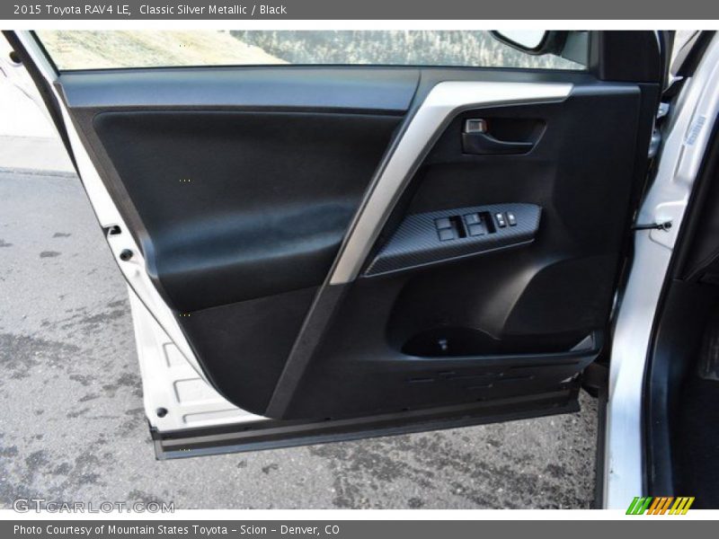 Classic Silver Metallic / Black 2015 Toyota RAV4 LE