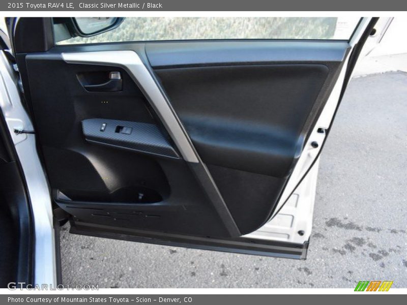 Classic Silver Metallic / Black 2015 Toyota RAV4 LE