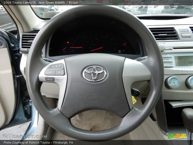 Aloe Green Metallic / Bisque 2009 Toyota Camry SE