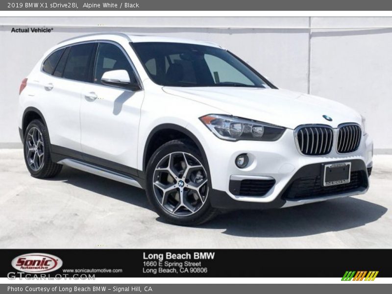 Alpine White / Black 2019 BMW X1 sDrive28i