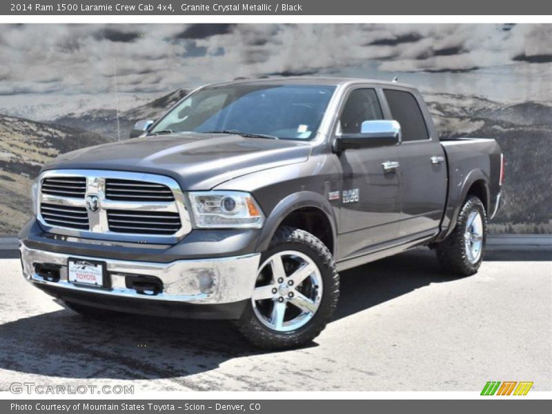 Granite Crystal Metallic / Black 2014 Ram 1500 Laramie Crew Cab 4x4