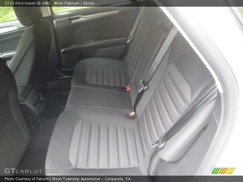 White Platinum / Ebony 2019 Ford Fusion SE AWD