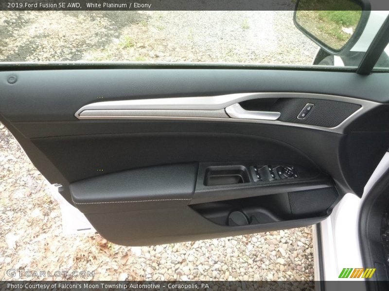 White Platinum / Ebony 2019 Ford Fusion SE AWD