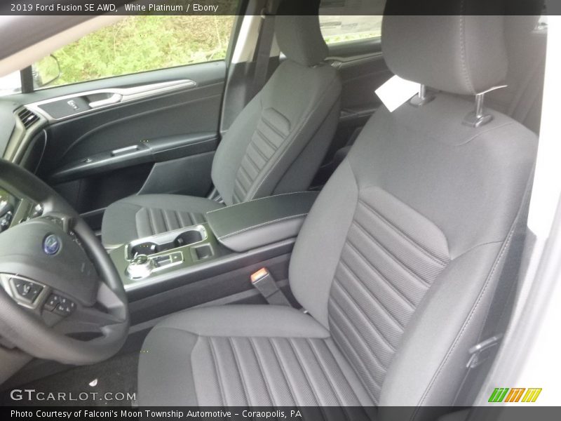 White Platinum / Ebony 2019 Ford Fusion SE AWD