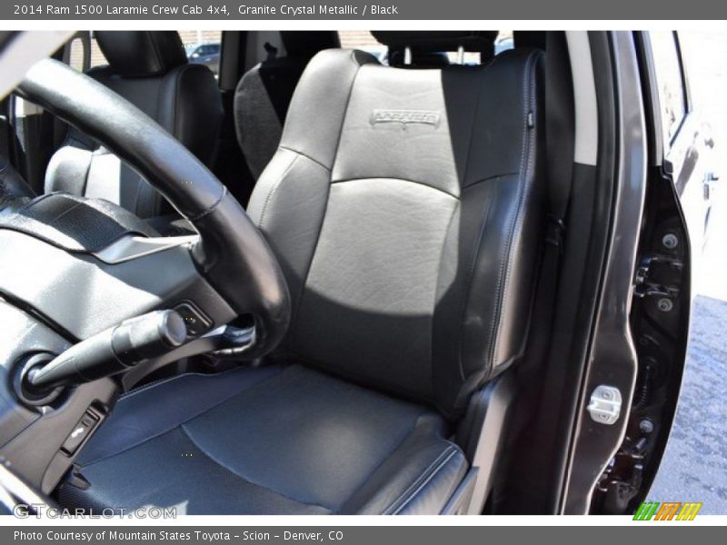 Granite Crystal Metallic / Black 2014 Ram 1500 Laramie Crew Cab 4x4