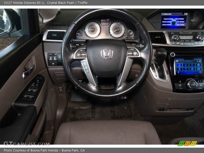 Crystal Black Pearl / Truffle 2017 Honda Odyssey EX-L