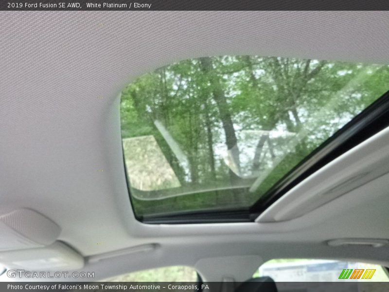 White Platinum / Ebony 2019 Ford Fusion SE AWD
