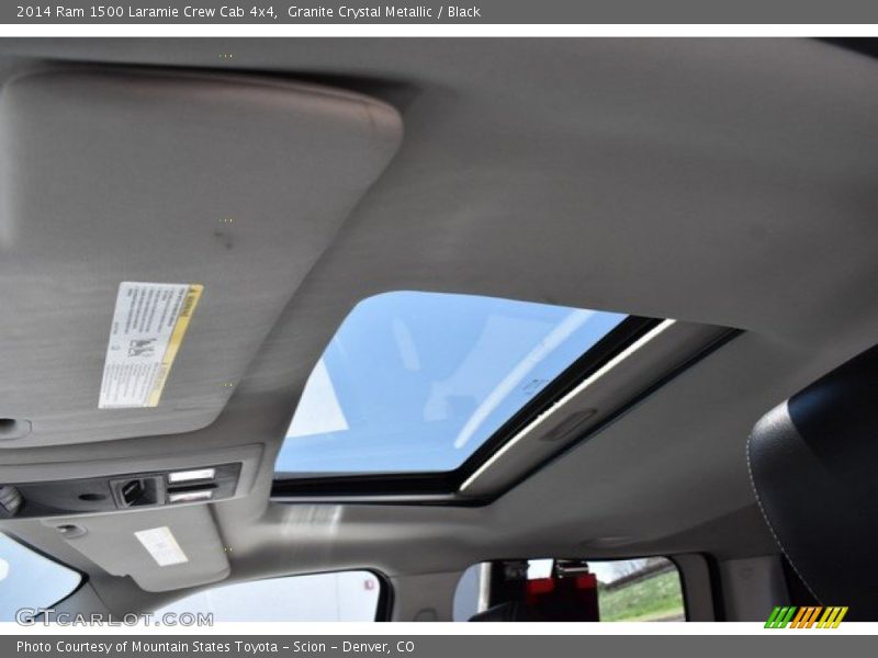 Granite Crystal Metallic / Black 2014 Ram 1500 Laramie Crew Cab 4x4