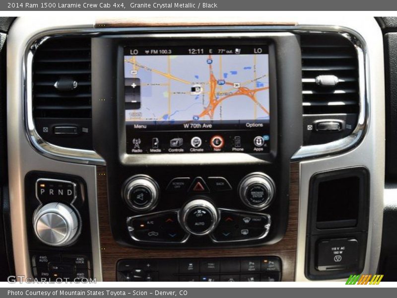 Granite Crystal Metallic / Black 2014 Ram 1500 Laramie Crew Cab 4x4