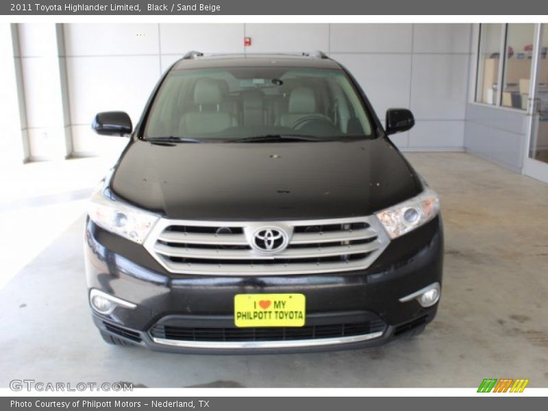 Black / Sand Beige 2011 Toyota Highlander Limited