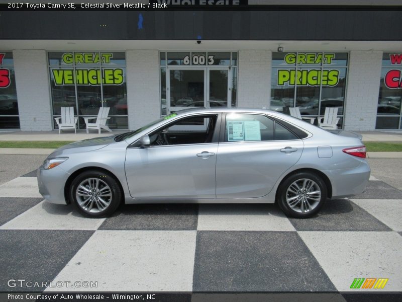Celestial Silver Metallic / Black 2017 Toyota Camry SE