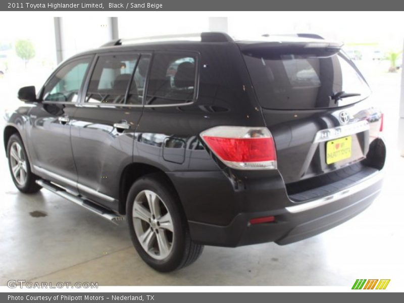 Black / Sand Beige 2011 Toyota Highlander Limited