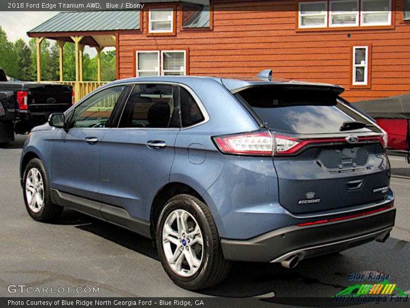 Blue / Ebony 2018 Ford Edge Titanium AWD