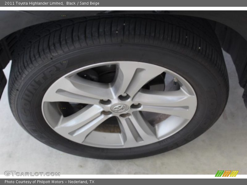Black / Sand Beige 2011 Toyota Highlander Limited