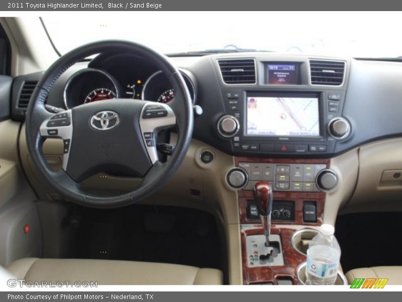 Black / Sand Beige 2011 Toyota Highlander Limited