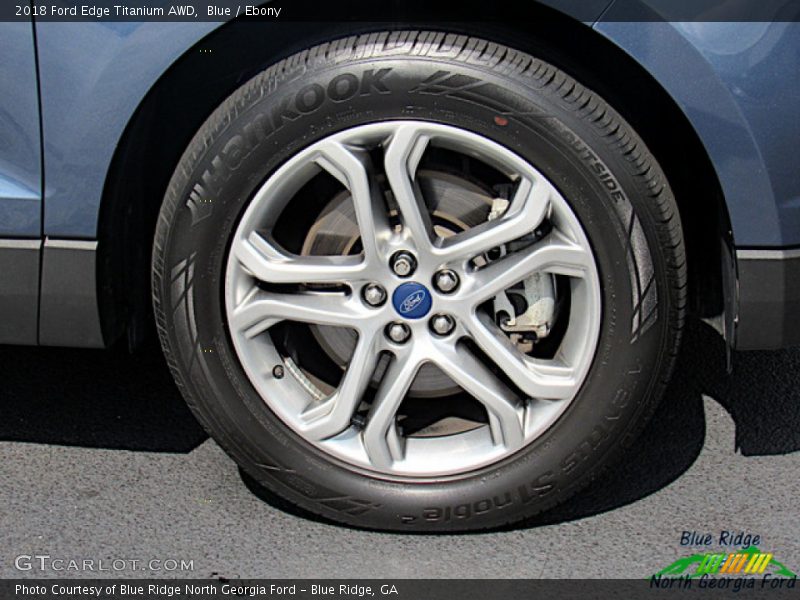 Blue / Ebony 2018 Ford Edge Titanium AWD