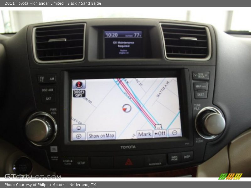 Black / Sand Beige 2011 Toyota Highlander Limited