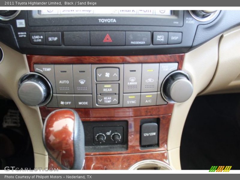 Black / Sand Beige 2011 Toyota Highlander Limited