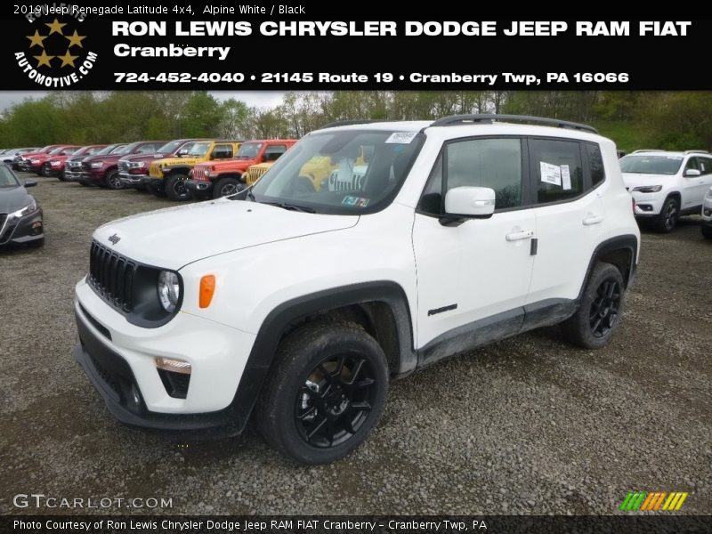 Alpine White / Black 2019 Jeep Renegade Latitude 4x4
