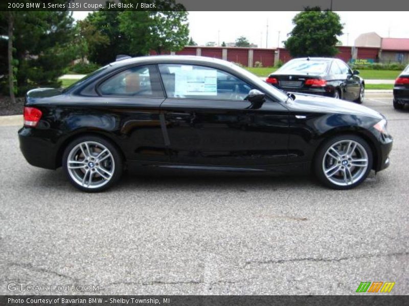 Jet Black / Black 2009 BMW 1 Series 135i Coupe