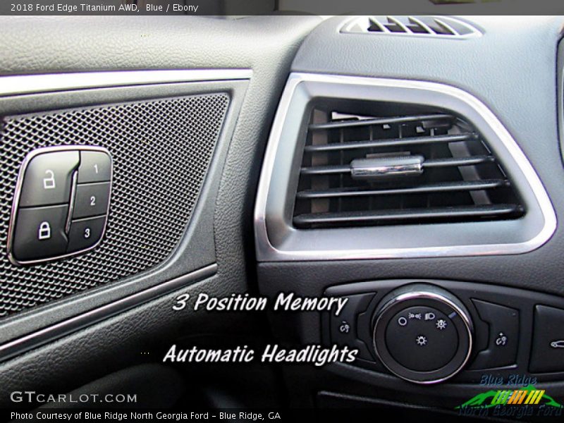 Blue / Ebony 2018 Ford Edge Titanium AWD