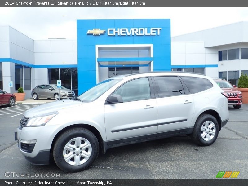 Silver Ice Metallic / Dark Titanium/Light Titanium 2014 Chevrolet Traverse LS